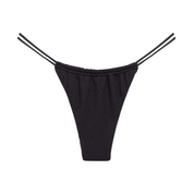 Black Rib Brasil Bikini Bottom