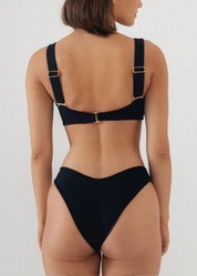 Black Rib Lulu Bikini Bottom