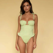 Avo floral Petal Ruffle One-Piece