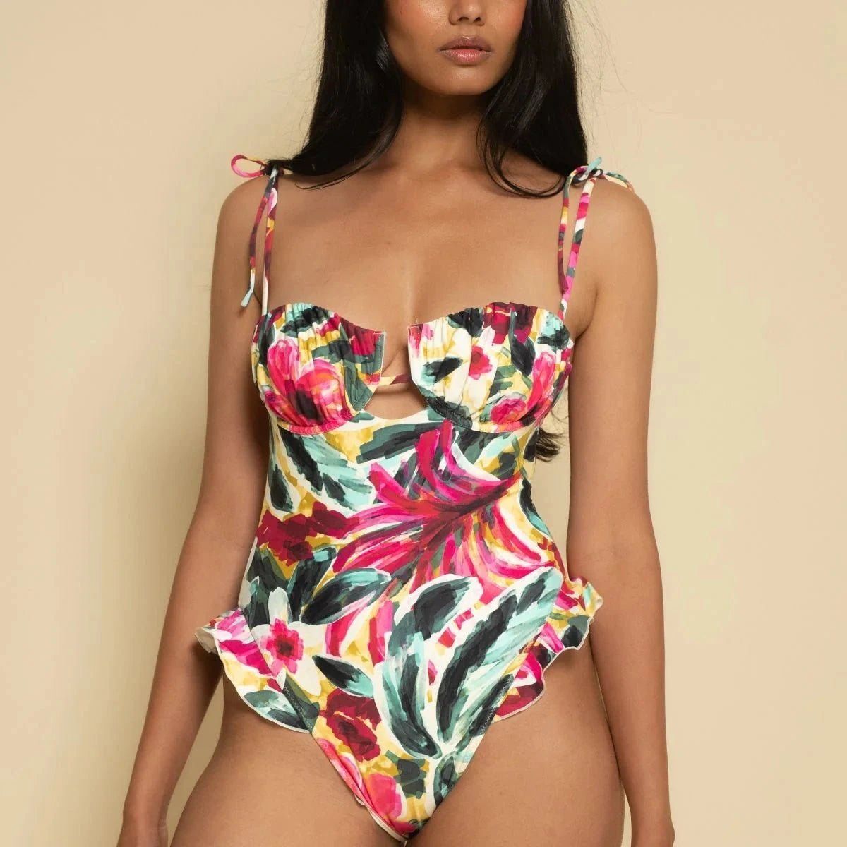 Petal Ruffle One-Piece