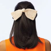 Ivory Raffia Paloma Bow Barrette