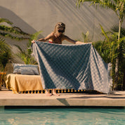 Poolside Checkered Beach Towel