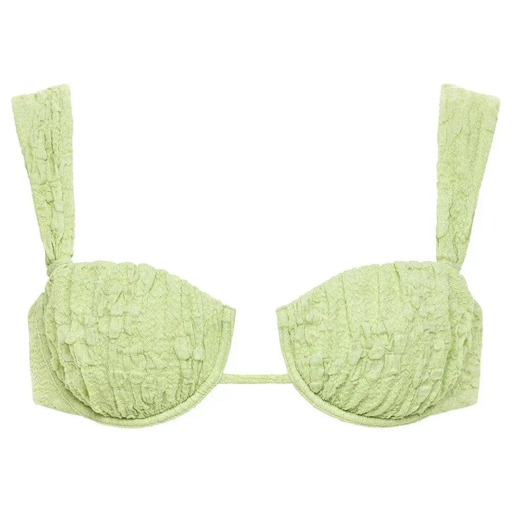 Avo Floral Petal Variation Bikini Top