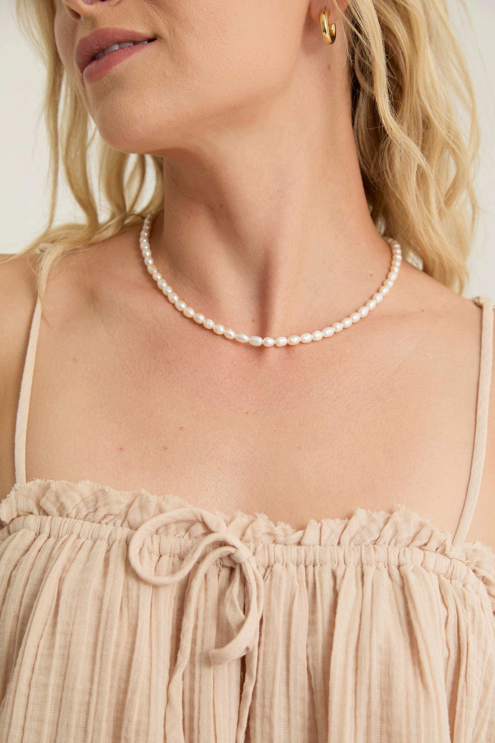 Aurora Pearl Strand Necklace