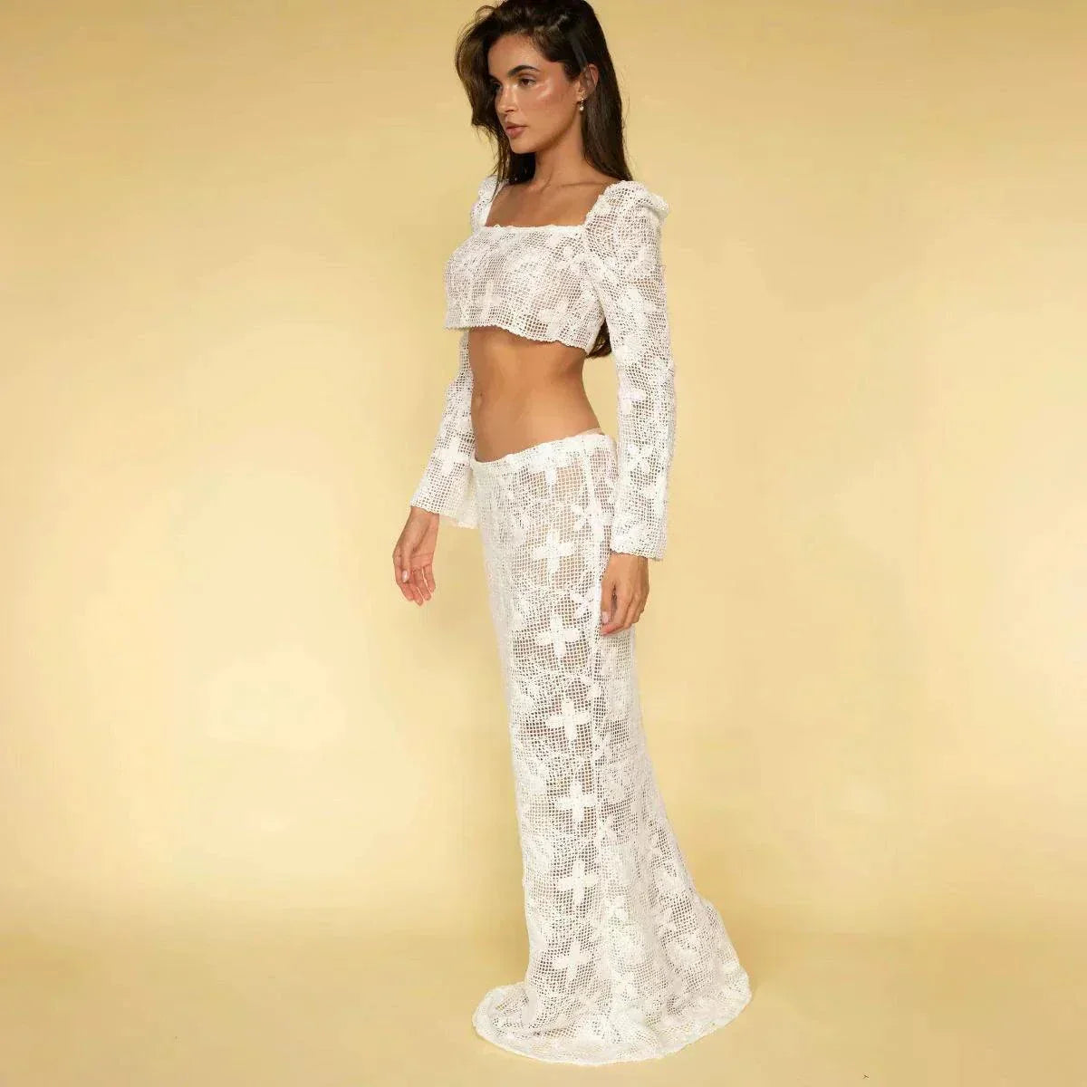 Margarita Floral Lace Natalia Skirt