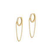 Bianca Chain Hoops