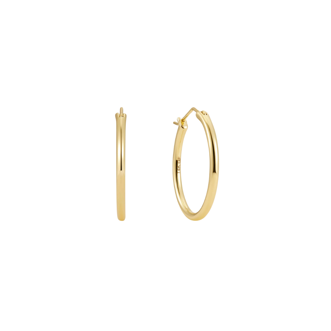 Luna Gilded Medium Hoops