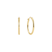 Luna Gilded Medium Hoops