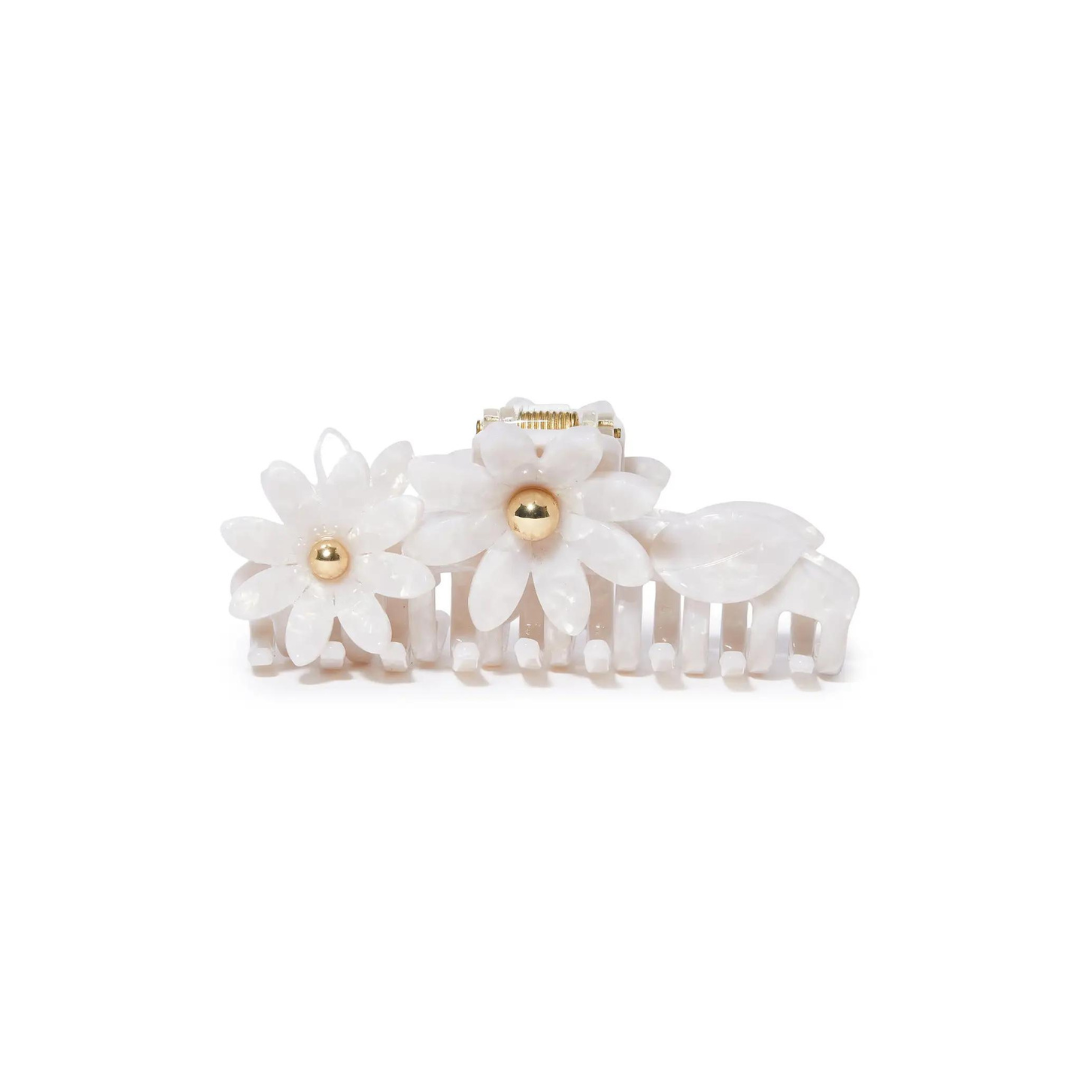 Mother of Pearl Petunia Claw Hair Clip