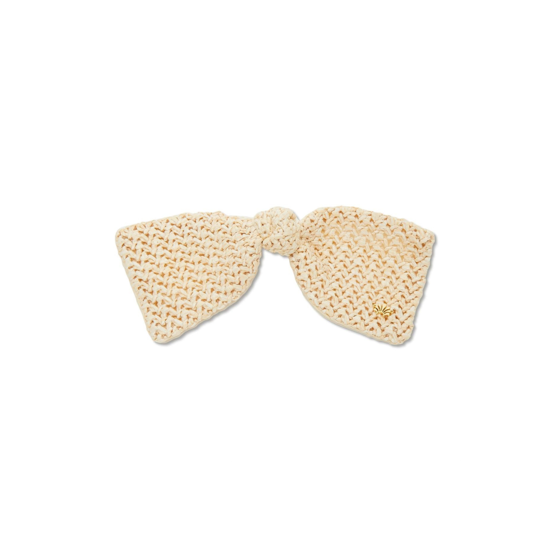 Ivory Raffia Paloma Bow Barrette