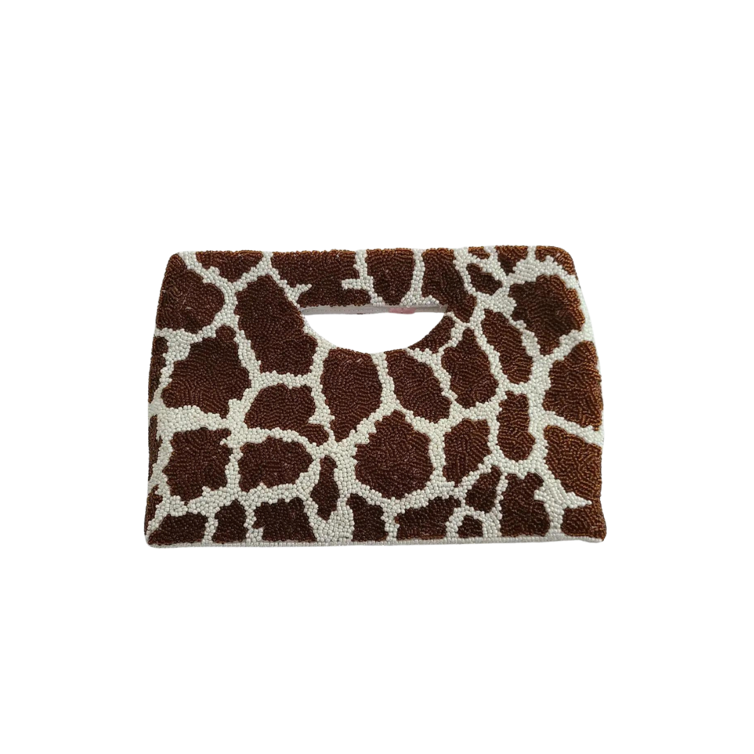 Safari Sunrise Beaded Clutch