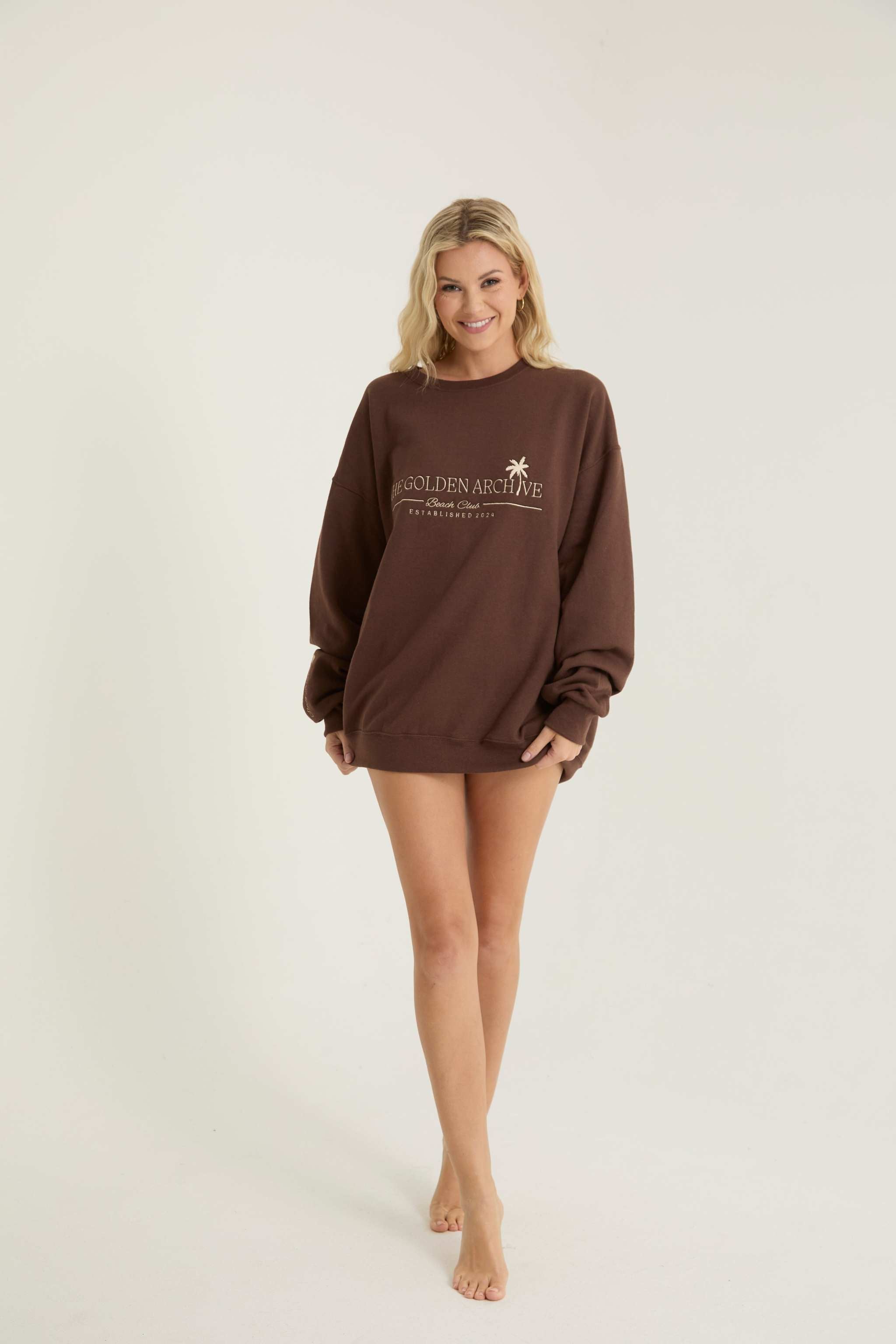 The Golden Archive Beach Club Crewneck